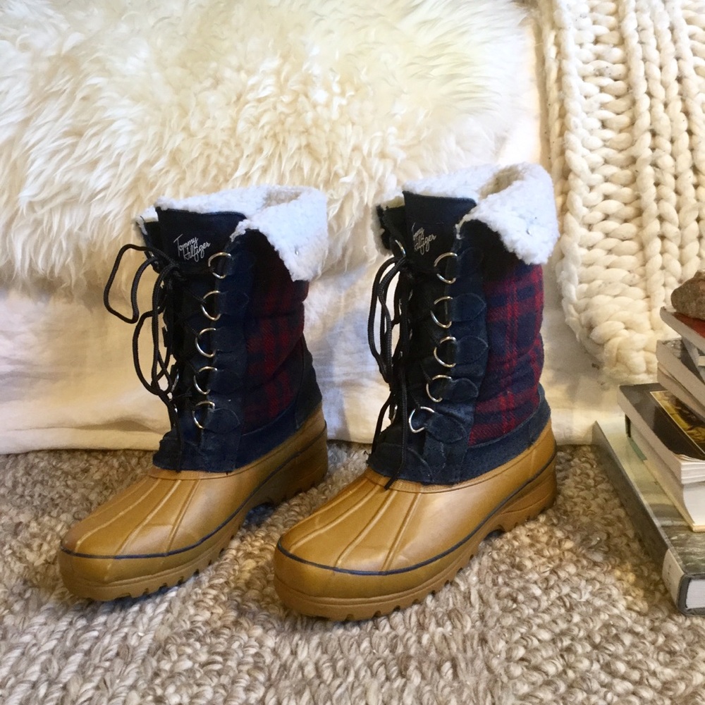 Tommy Hilfiger Gilia Blue Winter Duck Boots
